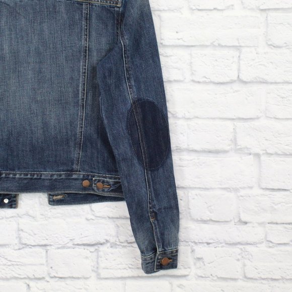 GAP 1969 Dark Washed Blue Denim Cotton Collared Jacket Size Small - Picture 6 of 8